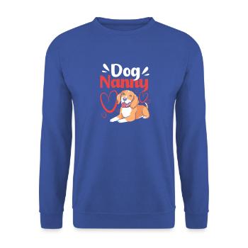 Haustier Sitter Haustiere Babysitter - Unisex Pullover - Royalblau - Vorne - Alina (178cm) & Michal (187cm)