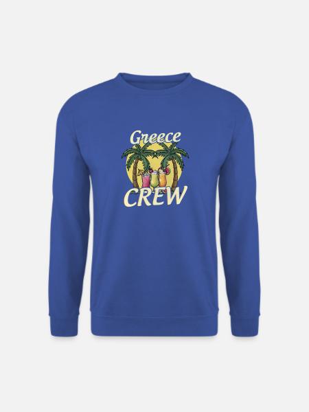Greece Crew - Unisex Pullover - Royalblau