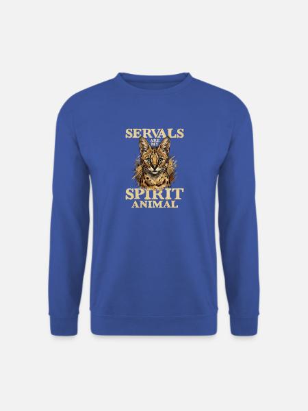 Servale sind mein Seelentier - Unisex Pullover - Royalblau