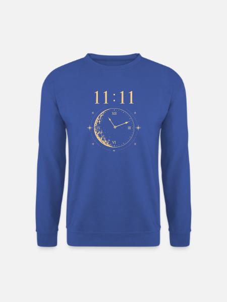 11:11 Monduhr - Unisex Pullover - Royalblau
