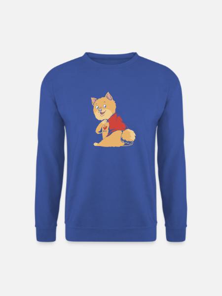 Zwergspitz Pomeranian - Unisex Pullover - Royalblau