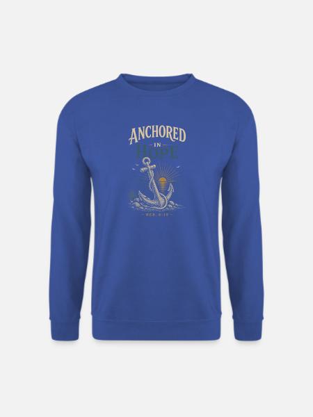 Verankerte Hoffnung - Unisex Pullover - Royalblau