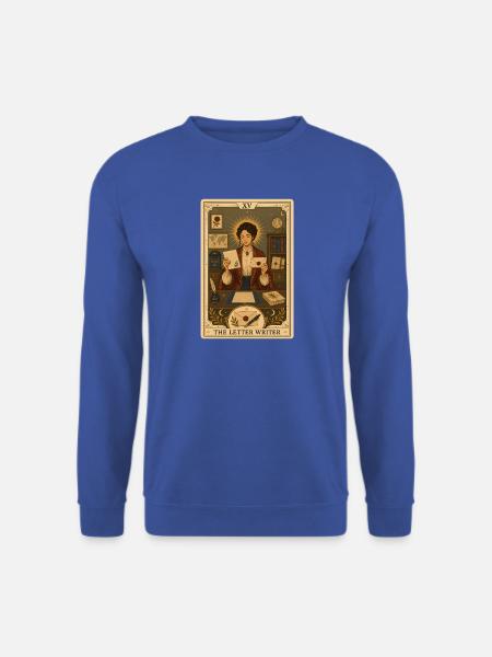 Briefeschreiber | Papier & Tinte Tarot - Unisex Pullover - Royalblau