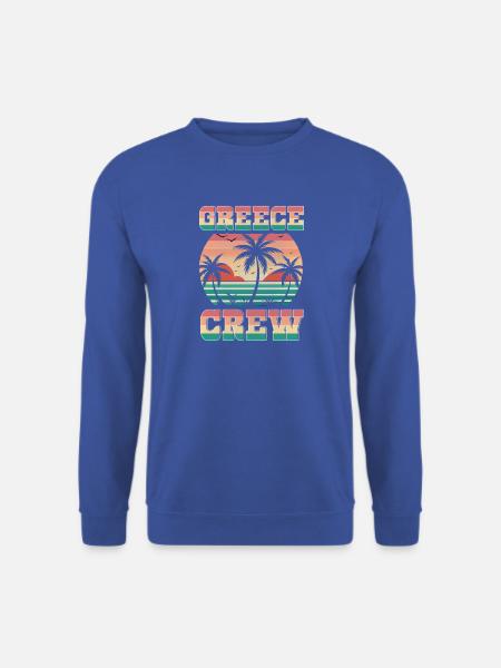 Greece Crew - Unisex Pullover - Royalblau