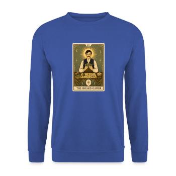 Brettspieler | Spieleabend Tarot - Unisex Pullover - Royalblau - Vorne - Alina (178cm) & Michal (187cm)
