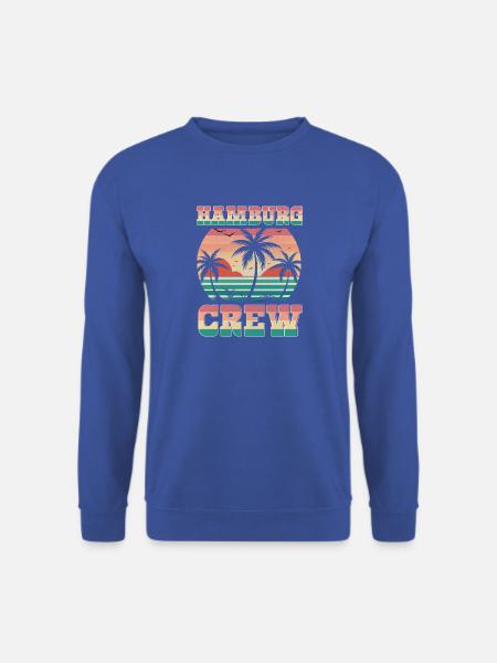 Hamburg Crew - Unisex Pullover - Royalblau