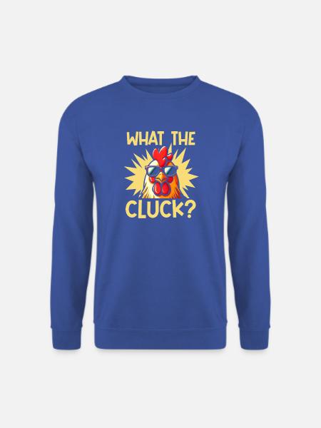 Farmer Rooster Flock Poultry Chicken - Unisex Pullover - Royalblau