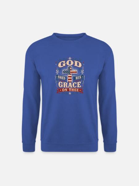 Gottes Gnade über dich Patriotisch - Unisex Pullover - Royalblau