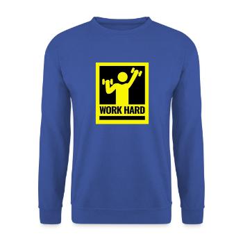 Krafttraining Motivationsdesign - Unisex Pullover - Royalblau - Vorne - Alina (178cm) & Michal (187cm)