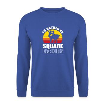 Square Dance - Unisex Pullover - Royalblau - Vorne - Alina (178cm) & Michal (187cm)