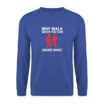 Square Dance - Unisex Pullover - Royalblau - Vorne - Alina (178cm) & Michal (187cm)