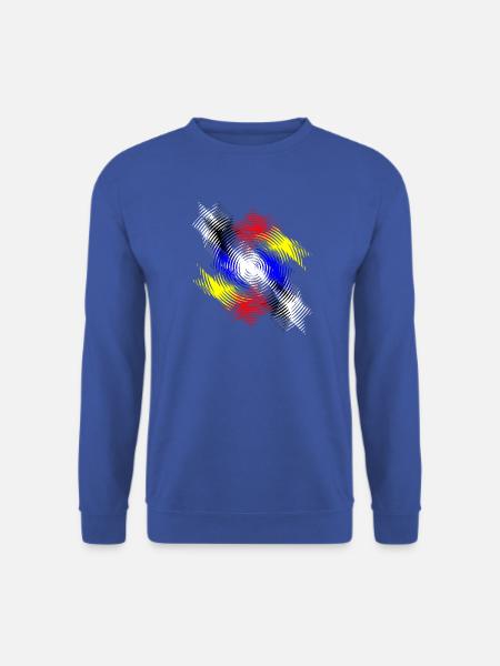 Farbwirbel Rhythmen - Unisex Pullover - Royalblau