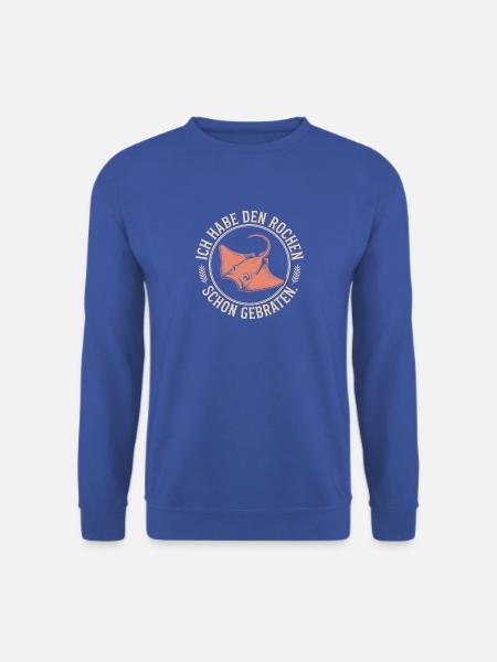 Rochen Schon Gebraten Stachelrochen Manta Rochen - Unisex Pullover - Royalblau