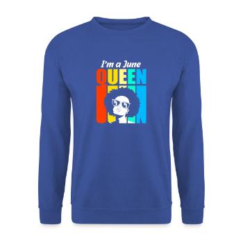 Sternzeichen Krebs - Unisex Pullover - Royalblau - Vorne - Alina (178cm) & Michal (187cm)