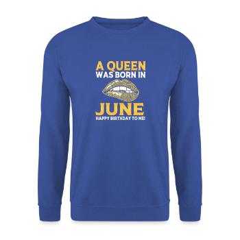 Sternzeichen Krebs - Unisex Pullover - Royalblau - Vorne - Alina (178cm) & Michal (187cm)