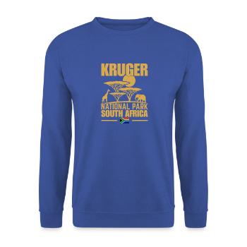 Kruger Nationalpark Südafrika - Unisex Pullover - Royalblau - Vorne - Alina (178cm) & Michal (187cm)