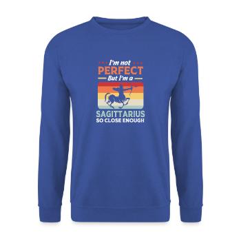 Sternzeichen Schütze - Unisex Pullover - Royalblau - Vorne - Alina (178cm) & Michal (187cm)