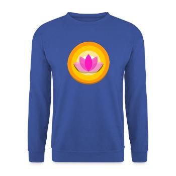 Qigong Qi Gong Tai Chi Chigong - Unisex Pullover - Royalblau - Vorne - Alina (178cm) & Michal (187cm)