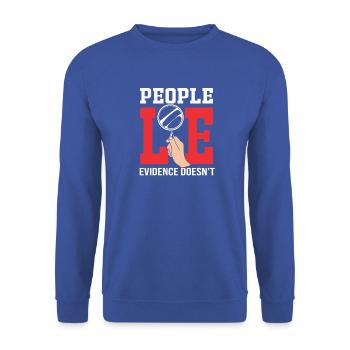 Detektiv - Unisex Pullover - Royalblau - Vorne - Alina (178cm) & Michal (187cm)