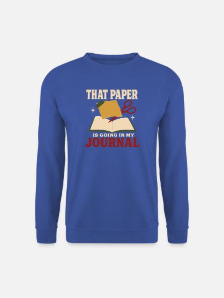Junk Journal Junk Journaling Ephemera Liebhaber - Unisex Pullover - Royalblau