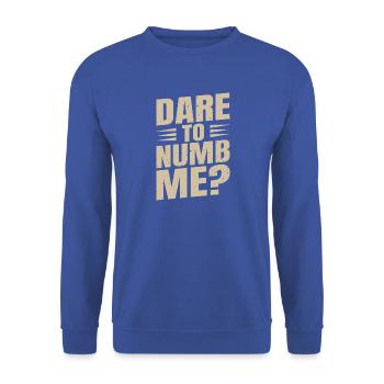 Anesthesiologist Numb Me Anesthesia - Unisex Pullover - Royalblau - Vorne - Alina (178cm) & Michal (187cm)
