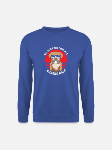 Boxer Hund - Unisex Pullover - Royalblau