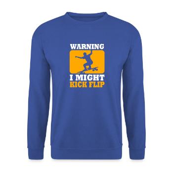 Longboard Longboarder Longboarding - Unisex Pullover - Royalblau - Vorne - Alina (178cm) & Michal (187cm)