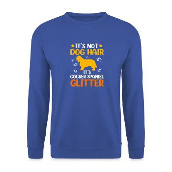 Cocker Spaniel - Unisex Pullover - Royalblau - Vorne - Alina (178cm) & Michal (187cm)