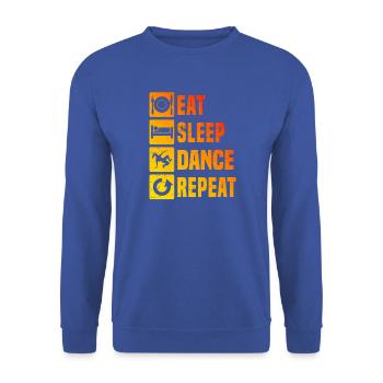 Streetdance Geschenkidee für eine Hip-Hop-Tänzerin - Unisex Pullover - Royalblau - Vorne - Alina (178cm) & Michal (187cm)