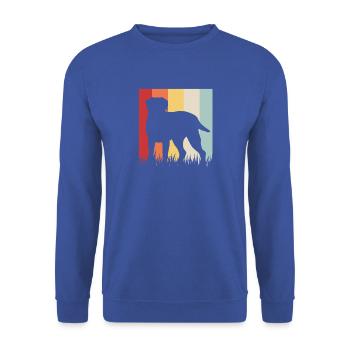 Chesapeake Bay Retriever - Unisex Pullover - Royalblau - Vorne - Alina (178cm) & Michal (187cm)
