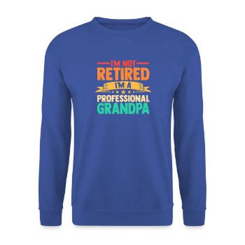 Grandfather Papaw Pop Gramps Granddad Grandpa - Unisex Pullover - Royalblau - Vorne - Alina (178cm) & Michal (187cm)