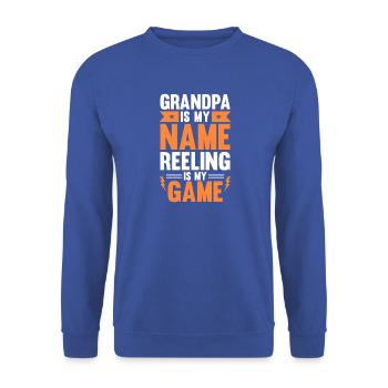 Grandfather Papaw Pop Gramps Granddad Grandpa - Unisex Pullover - Royalblau - Vorne - Alina (178cm) & Michal (187cm)