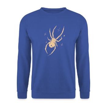 Spinne Celestial Natur - Unisex Pullover - Royalblau - Vorne - Alina (178cm) & Michal (187cm)