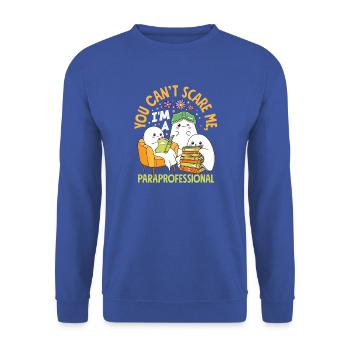 Para Normal Activities Sped-lehrer - Unisex Pullover - Royalblau - Vorne - Alina (178cm) & Michal (187cm)