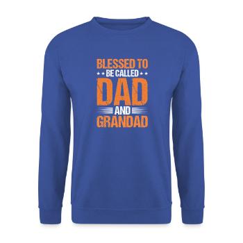 Grandfather Papaw Pop Gramps Granddad Grandpa - Unisex Pullover - Royalblau - Vorne - Alina (178cm) & Michal (187cm)