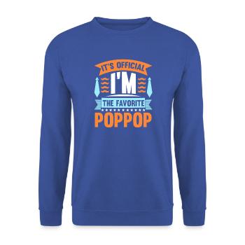 Grandfather Papaw Pop Gramps Granddad Grandpa - Unisex Pullover - Royalblau - Vorne - Alina (178cm) & Michal (187cm)