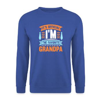 Grandfather Papaw Pop Gramps Granddad Grandpa - Unisex Pullover - Royalblau - Vorne - Alina (178cm) & Michal (187cm)