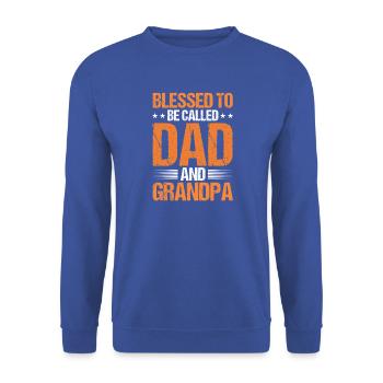 Grandfather Papaw Pop Gramps Granddad Grandpa - Unisex Pullover - Royalblau - Vorne - Alina (178cm) & Michal (187cm)