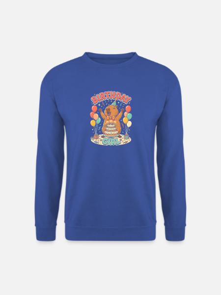 Capybara Birthday Girl Geburtstag Mädchenparty - Unisex Pullover - Royalblau
