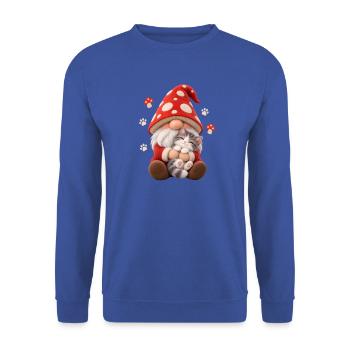 Süße Zwerge unter den Gnomen - Unisex Pullover - Royalblau - Vorne - Alina (178cm) & Michal (187cm)