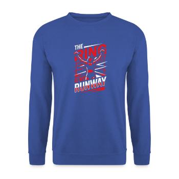 The Ring Is My Runway Gloves Boxing Gloves - Unisex Pullover - Royalblau - Vorne - Alina (178cm) & Michal (187cm)