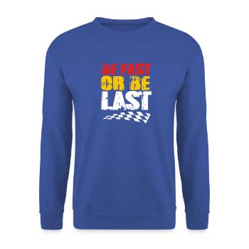 Drag Race - Unisex Pullover - Royalblau - Vorne - Alina (178cm) & Michal (187cm)