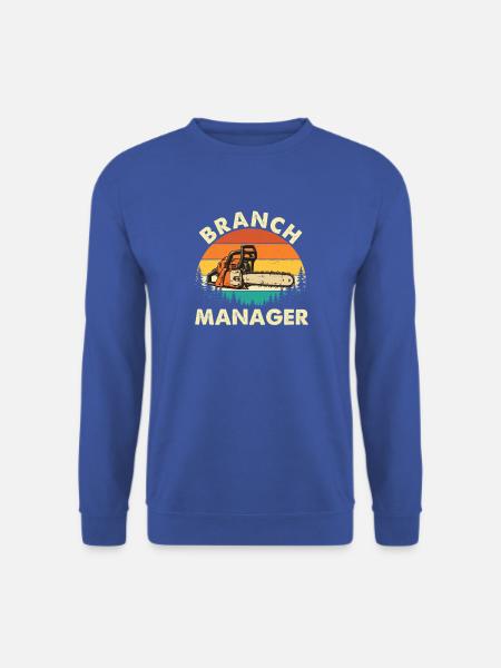 Filialleiter – Baumpfleger, Baumarzt, Kettensäge, - Unisex Pullover - Royalblau