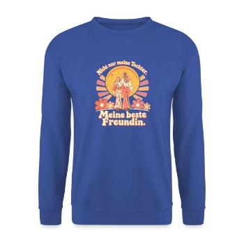 Mama Tochter Liebe Beste Freundin - Unisex Pullover - Royalblau - Vorne - Alina (178cm) & Michal (187cm)