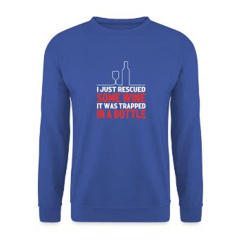 Sommelier - Unisex Pullover - Royalblau - Vorne - Alina (178cm) & Michal (187cm)