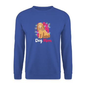 Cocker Spaniel Mama Hundemama - Unisex Pullover - Royalblau - Vorne - Alina (178cm) & Michal (187cm)