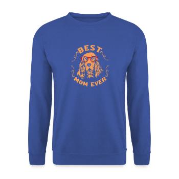 Cocker Spaniel Mama Hundemama - Unisex Pullover - Royalblau - Vorne - Alina (178cm) & Michal (187cm)