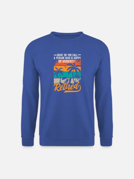 Montags fröhlich - Unisex Pullover - Royalblau
