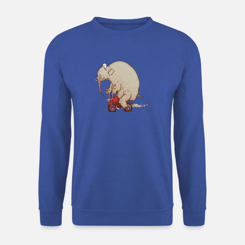 BETRUNKENER ELEFANT - Unisex Pullover - Royalblau