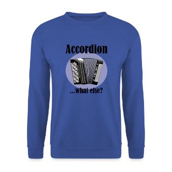 Accordion what else - Sweat-shirt Unisexe - bleu royal - Devant - Alina (178cm) & Michal (187cm)